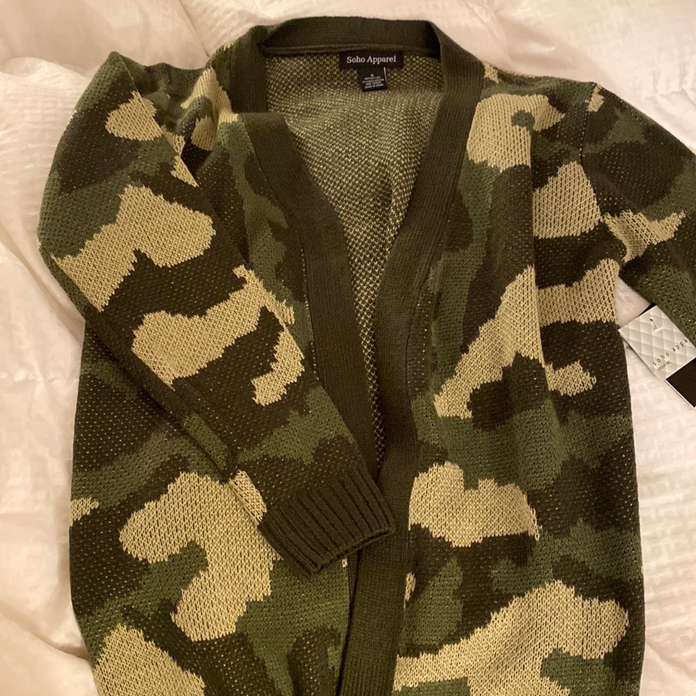 Camo cardigan